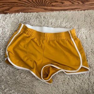 Yellow shorts